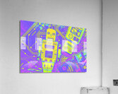 Comic circuitry robots Acrylic Print