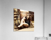 Classic automotive babe Acrylic Print