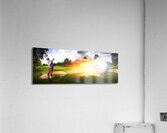 Golf Ball On Fire Acrylic Print