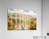 Mountain valley landscape Acrylic Print