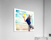 Pinup beach fun Acrylic Print