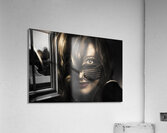 Emotive headshot on a fashionable female model Acrylic Print