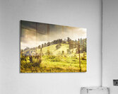 Colourful fields and farmyards Acrylic Print