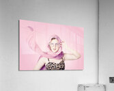 Beautiful retro girl in pink 1950 pinup fashion Acrylic Print