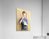 Vintage Fifties Telephone Operator Holding Phone Acrylic Print