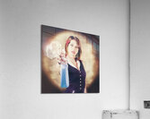 Pump action pin up woman killing glass grime Acrylic Print