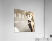 Old fashion rockabilly girl Acrylic Print