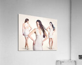 Beautiful young women standing in trendy fashion Acrylic Print