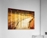 Boardwalk through vintage wetlands Acrylic Print