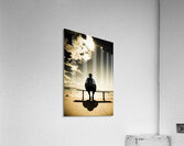 Young Man In Silhouette Sitting In The Sun Acrylic Print