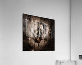 Businessman hero leading way. Strength and courage Acrylic Print