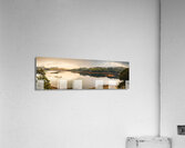 Pastel lake panorama Acrylic Print