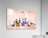 Group of 10 beautiful pinup girls in retro fashion Acrylic Print