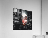 Scary horror circus clown laughing with evil smile Acrylic Print