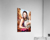 Beautiful fine art girl on Europe travel tour Acrylic Print