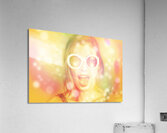 Pinup beauty in excited fashion abstract  Acrylic Print