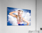 Navy Sailor Pinup Saluting Acrylic Print