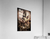 Rustic kitchen tin sign Acrylic Print