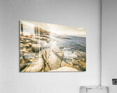 Peaceful sun flared Australian coastline Acrylic Print