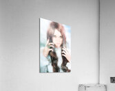 Beautiful enchanting snow princess woman Acrylic Print