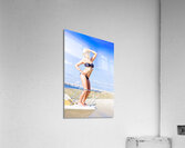 Beach Babe On Cruise Boat Acrylic Print