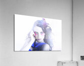 Vogue Style Woman With Beautiful Bright Makeup Acrylic Print