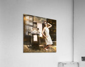 Gas and oil painting pinup  Acrylic Print