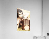 Woman With Retro Radio Acrylic Print