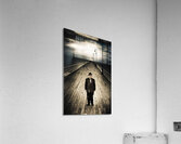 Senior Male Standing On A Pier Promenade Acrylic Print