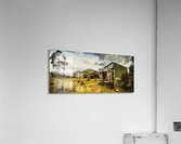 Rural abandoned shed in old rural countryside Acrylic Print