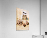 Shredded chocolate flakes fine art drawing Acrylic Print