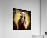 Silent night elf keeping night watch for santa  Acrylic Print