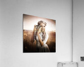 Young Female Photographer With Vintage Camera Acrylic Print