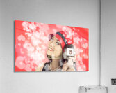 Photographer woman with camera. Photography love Acrylic Print