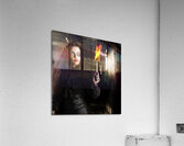 Dark ages jester searching a mysterious castle Acrylic Print