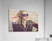 Luxury fashion girl in exclusive sunglasses Acrylic Print