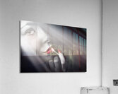 Dark fashion and make up beauty Acrylic Print
