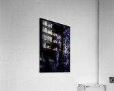 Dark evil zombie watching from horror forest Acrylic Print