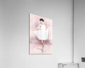 Young beautiful pinup woman dancing in retro dress Acrylic Print