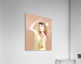 Woman holding message of love Acrylic Print