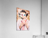 Funny Girl Watching 3D Movie At Cinema Acrylic Print