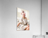 Young beautiful woman. Immaculate blond hairstyle Acrylic Print