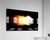 Flame Golf Ball Acrylic Print