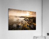 Petal point ocean sunrise Acrylic Print