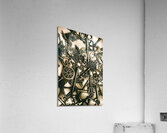 Vintage keys on wooden table Acrylic Print