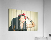 Retro advert. Seventies drive-thru gals Acrylic Print