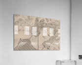 Pop art comic book pin-up Acrylic Print