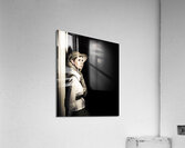 Lady In Vintage Attire At Night Acrylic Print