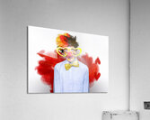 Romantic Comedy Clown Wearing Heart Shape Glasses Acrylic Print