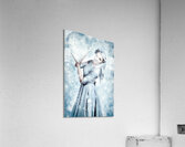 Magic Winter Woman In Luxury Fashion And Makeup Acrylic Print